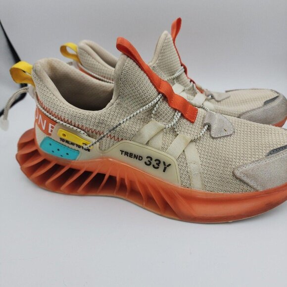 Vortex Men's Trend 43 Size US   9.5  Beige Orange Running Shoes - Picture 1 of 8